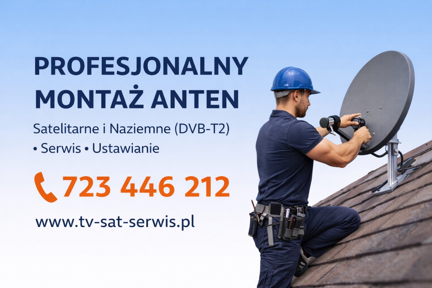 Profesjonalny montaż anten DVB‑T2 i satelitarnych — TV‑SAT‑SERWIS.PL
